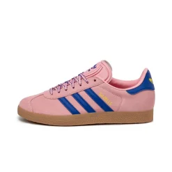 Leder Sneaker|Terrace Casual Sneaker*Adidas Gazelle W Semi Pink Spark / Lucid Blue / Pure Sulfur