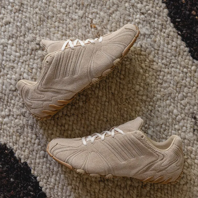 Leder Sneaker|Retro Runner*Adidas Ghost Sprint W Magic Beige / Wonder White / Gum 4