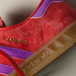 Leder Sneaker|Terrace Casual Sneaker*Adidas Hamburg W Red / Purple Burst / Gum