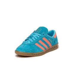 Leder Sneaker|Terrace Casual Sneaker*Adidas Hamburg W Sky Rush / Semi Coral / Gold Metallic