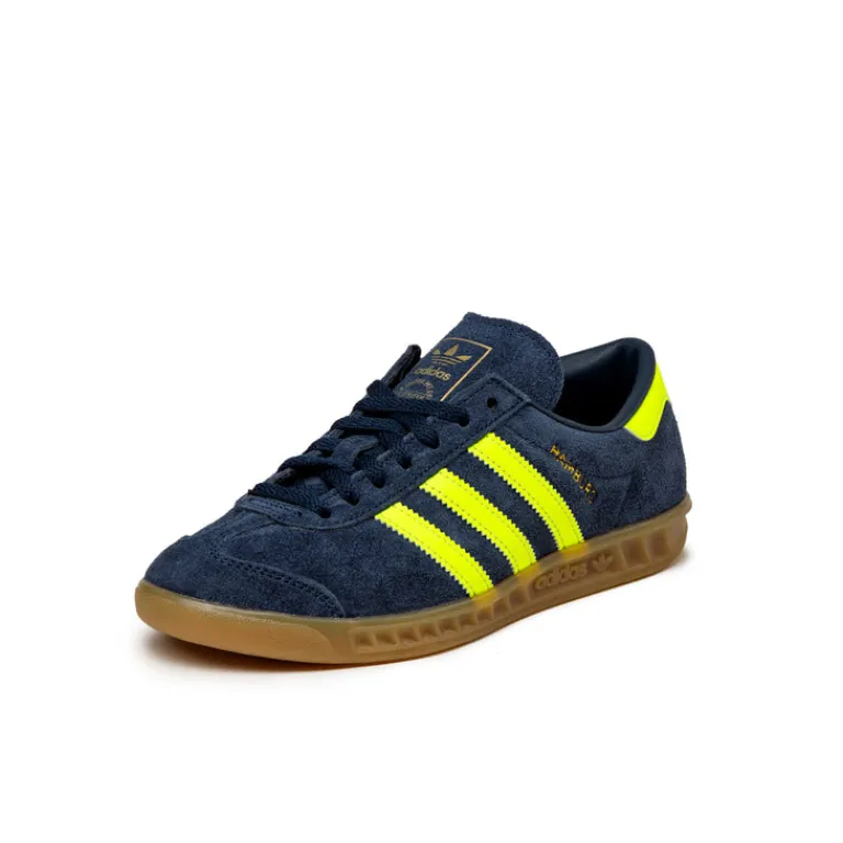 Leder Sneaker|Terrace Casual Sneaker*Adidas Hamburg W Night Indigo / Solar Yellow / Gold Metallic