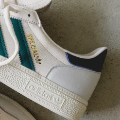 Leder Sneaker|Terrace Casual Sneaker*Adidas Handball Spezial Chalk White / Collegiate Green / Night Indigo