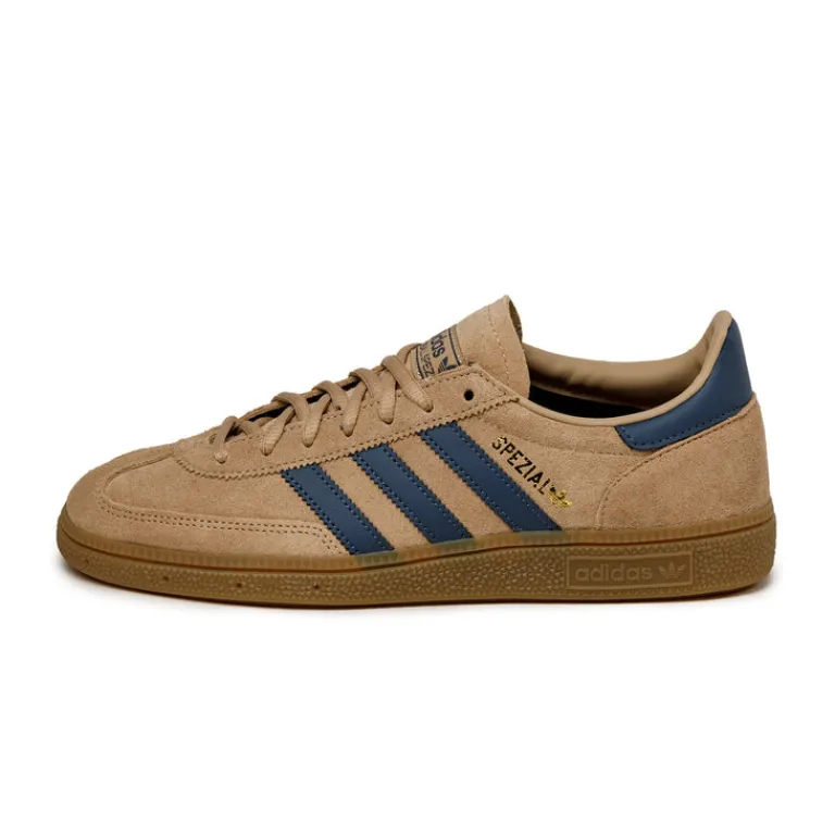 Leder Sneaker|Terrace Casual Sneaker*Adidas Handball Spezial Warm Sandstone / Preloved Ink / Gold Metallic