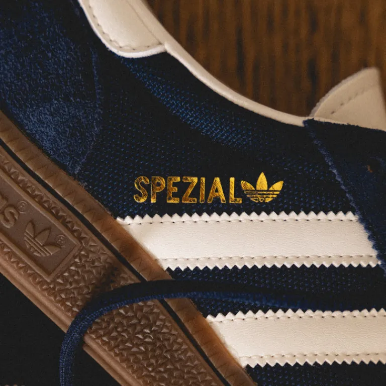 Leder Sneaker|Terrace Casual Sneaker*Adidas Handball Spezial Night Indigo / Cloud White / Cream White