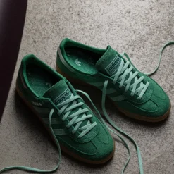 Leder Sneaker|Terrace Casual Sneaker*Adidas Handball Spezial W Green / Clear Mint / Gum