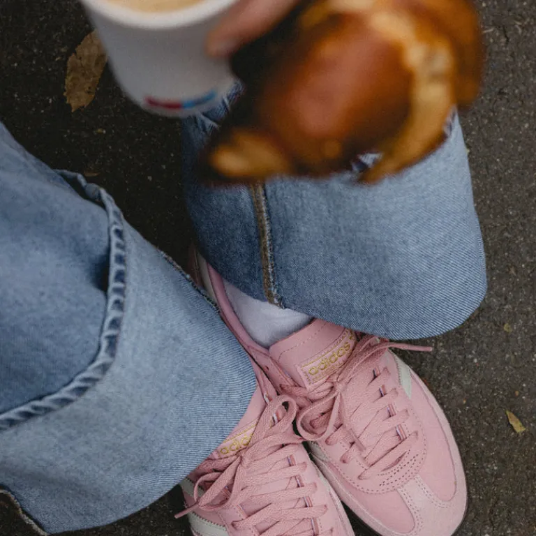 Leder Sneaker|Terrace Casual Sneaker*Adidas Handball Spezial W Wonder Mauve / Alumina / Gum