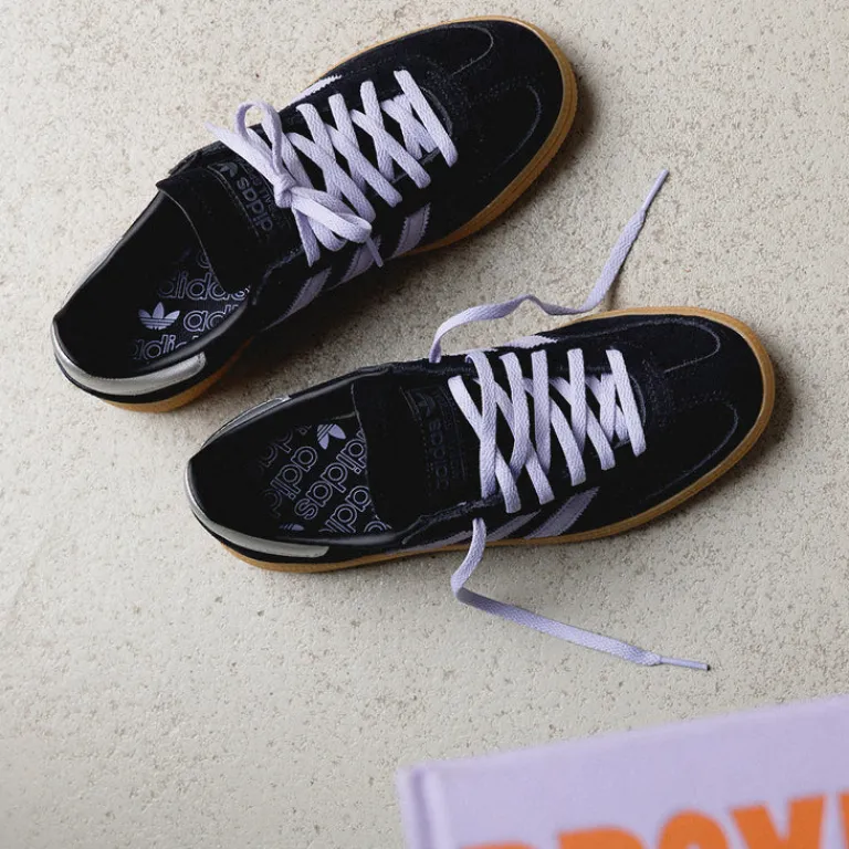 Leder Sneaker|Terrace Casual Sneaker*Adidas Handball Spezial W Core Black / Violet Tone / Gum 1