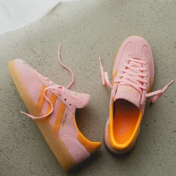 Leder Sneaker|Terrace Casual Sneaker*Adidas Handball Spezial W Glow Pink / Flat Orange / Gum 1