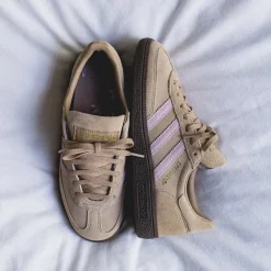 Leder Sneaker|Terrace Casual Sneaker*Adidas Handball Spezial W Warm Sand / Clear Pink / Gum 5