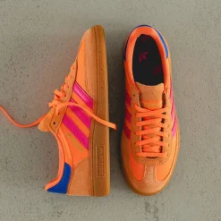 Leder Sneaker*Adidas Handball Spezial W Solar Orange / Lucid Pink / Gum