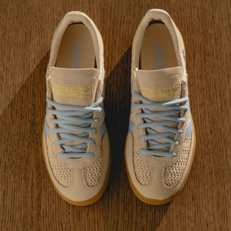 Leder Sneaker|Terrace Casual Sneaker*Adidas Handball Spezial W Sand Strata / Preloved Brown / Clear Sky