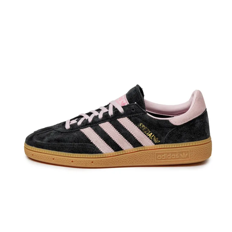 Leder Sneaker|Terrace Casual Sneaker*Adidas Handball Spezial W Core Black / Clear Pink / Gum 1