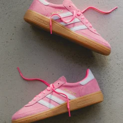 Leder Sneaker|Terrace Casual Sneaker*Adidas Handball Spezial W Lucid Pink / Footwear White / Gold Metallic
