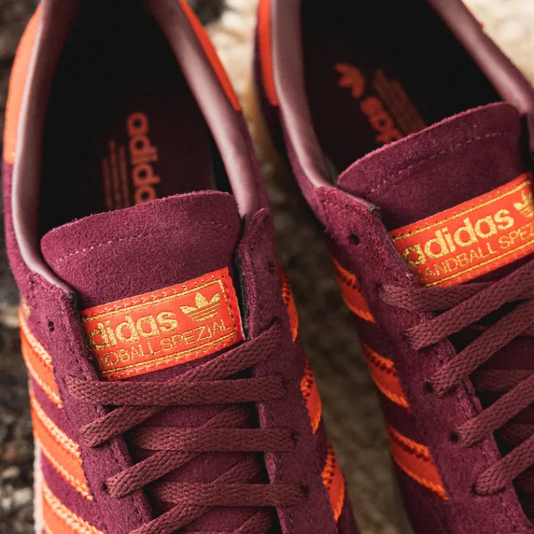 Leder Sneaker|Terrace Casual Sneaker*Adidas Handball Spezial W Maroon / Preloved Red / Gum 1