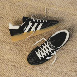 Leder Sneaker|Terrace Casual Sneaker*Adidas Handball Spezial W Core Black / Off White / Silver Metallic