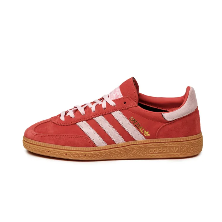Leder Sneaker|Terrace Casual Sneaker*Adidas Handball Spezial W Bright Red / Clear Pink / Gum