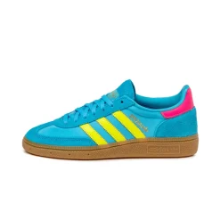 Leder Sneaker|Terrace Casual Sneaker*Adidas Handball Spezial W Sky Rush / Solar Yellow / Lucid Pink