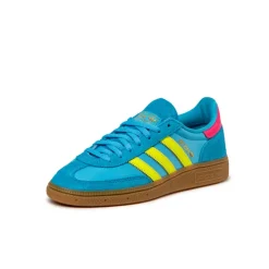 Leder Sneaker|Terrace Casual Sneaker*Adidas Handball Spezial W Sky Rush / Solar Yellow / Lucid Pink