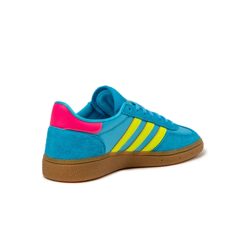 Leder Sneaker|Terrace Casual Sneaker*Adidas Handball Spezial W Sky Rush / Solar Yellow / Lucid Pink