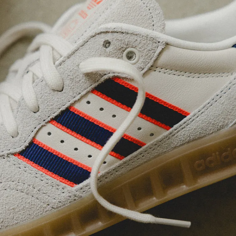 Leder Sneaker|Terrace Casual Sneaker*Adidas Handball Top RM Crystal White / Victory Blue / Solar Red