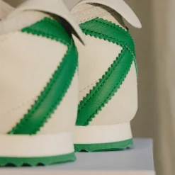 Leder Sneaker|Terrace Casual Sneaker*Adidas Italia 60s *Made in Italy* Chalk White / Green / Cream White