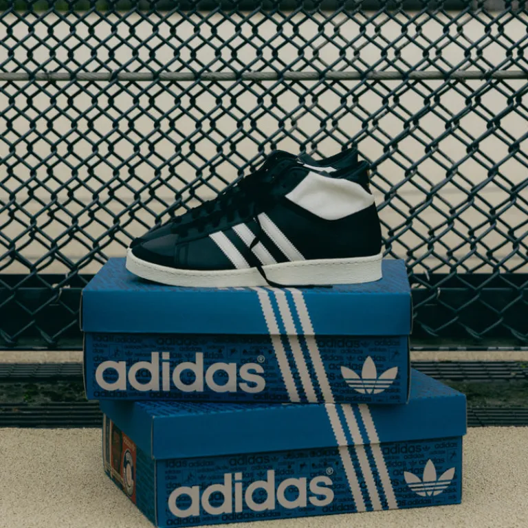 Leder Sneaker|High-Top Sneaker*Adidas Jabbar Hi Core Black / Off White / Cream White