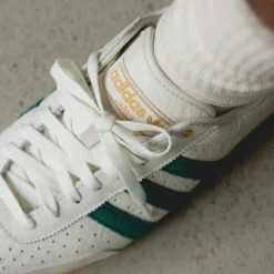Leder Sneaker|Terrace Casual Sneaker*Adidas Japan W Off White / Collegiate Green / Orange Tint