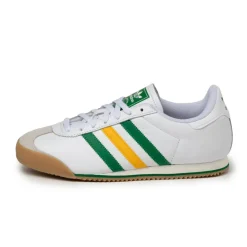 Leder Sneaker|Weiße Sneaker*Adidas K 74 Footwear White / Crew Yellow / Green