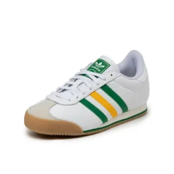 Leder Sneaker|Weiße Sneaker*Adidas K 74 Footwear White / Crew Yellow / Green