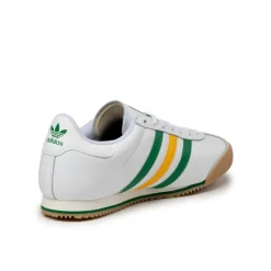 Leder Sneaker|Weiße Sneaker*Adidas K 74 Footwear White / Crew Yellow / Green