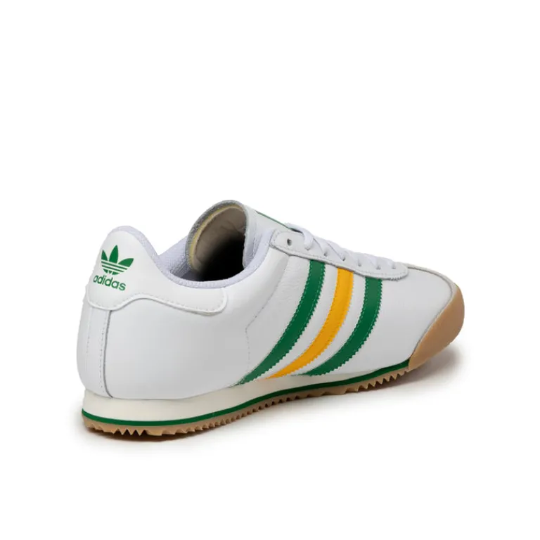 Leder Sneaker|Weiße Sneaker*Adidas K 74 Footwear White / Crew Yellow / Green