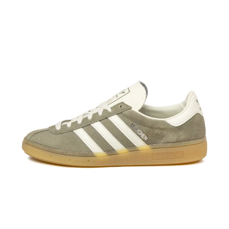 Leder Sneaker|Terrace Casual Sneaker*Adidas München W Silver Pebble / Off White / Silver Metallic