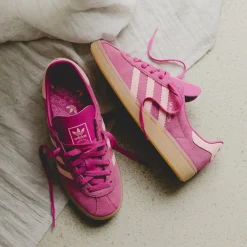 Leder Sneaker|Terrace Casual Sneaker*Adidas München W Semilucid Sulfur / Glow Pink / Gum 3