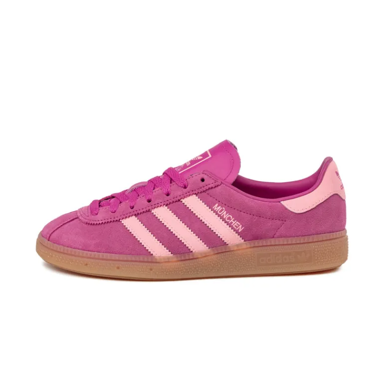 Leder Sneaker|Terrace Casual Sneaker*Adidas München W Semilucid Sulfur / Glow Pink / Gum 3