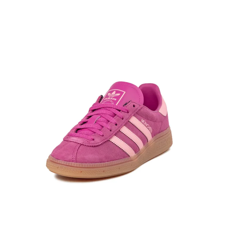 Leder Sneaker|Terrace Casual Sneaker*Adidas München W Semilucid Sulfur / Glow Pink / Gum 3