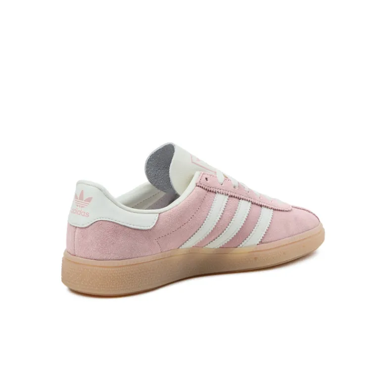 Leder Sneaker|Terrace Casual Sneaker*Adidas München W Wonder Mauve / Off White / Silver Metallic