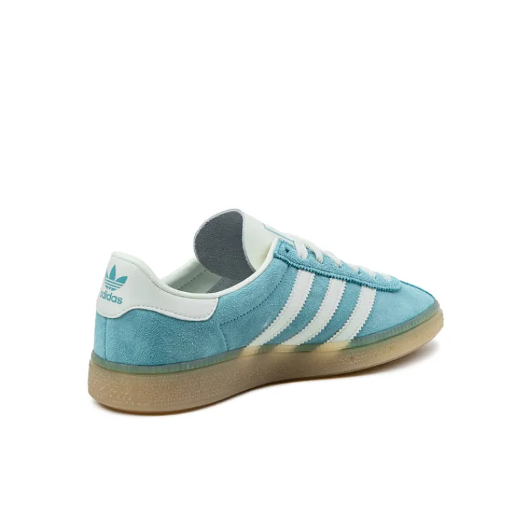 Leder Sneaker|Terrace Casual Sneaker*Adidas München W Preloved Blue / Off White / Silver Metallic