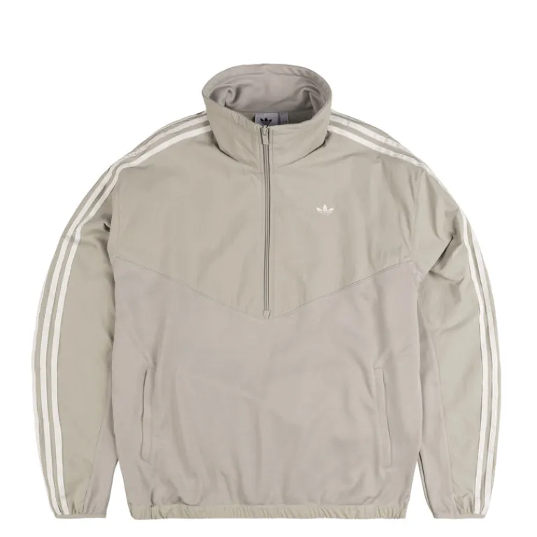 Crewnecks*Adidas Originals R3CD Half Zip Track Top Metal Grey