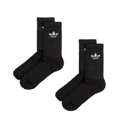 Socken*Adidas Reflective Crew Socks 2 Pairs Black / Reflective Silver