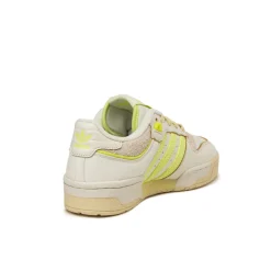 Leder Sneaker|Weiße Sneaker*Adidas Rivalry 86 Low W Ivory / Lucid Lemon / Easy Yellow
