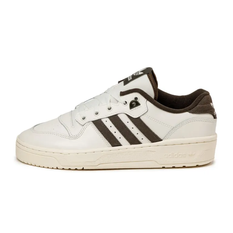 Leder Sneaker|Weiße Sneaker*Adidas Rivalry Low Cloud White / Shaoli / Off White