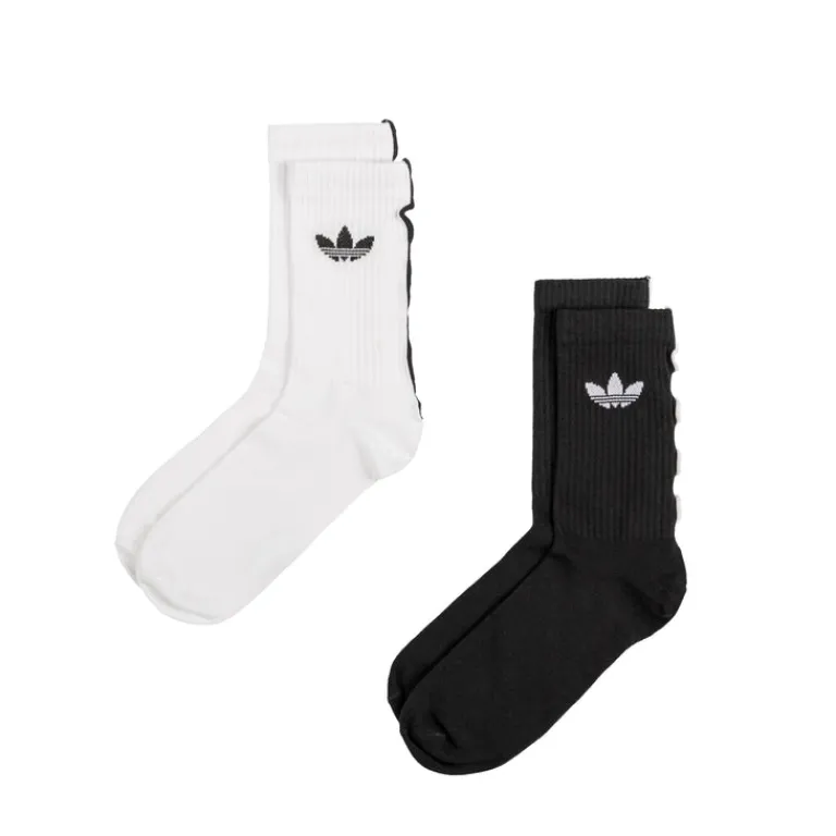 Socken*Adidas Ruffle Crew Socks 2 Pairs White / Black