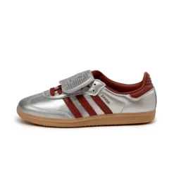 Leder Sneaker|Terrace Casual Sneaker*Adidas Samba LT W Silver Metallic / Preloved Ruby / Gum
