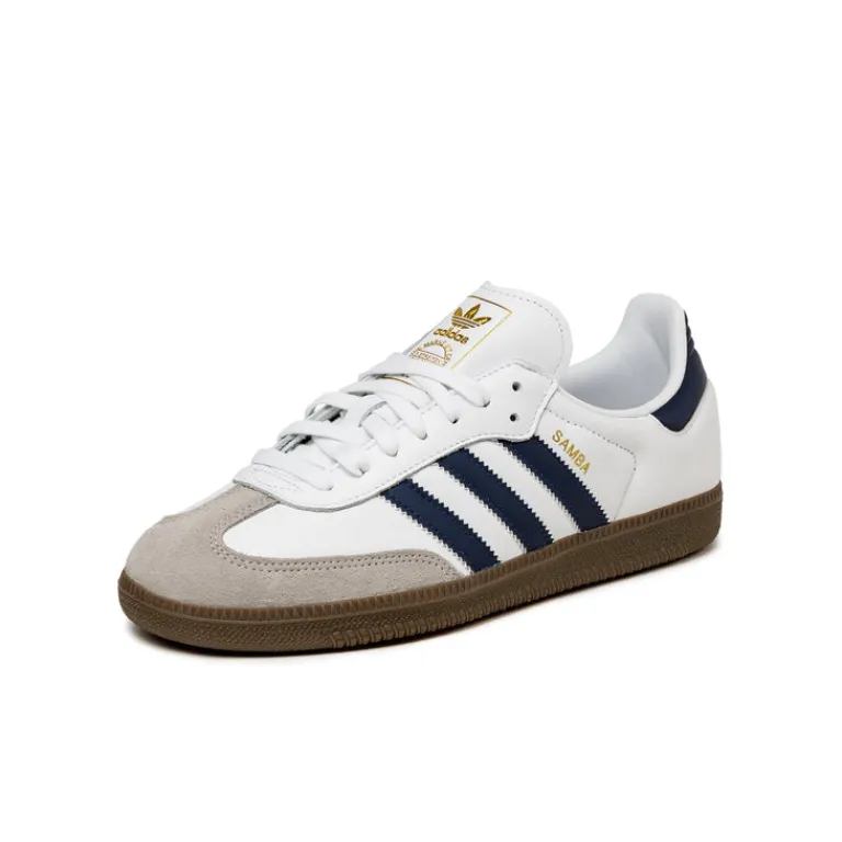 Leder Sneaker|Terrace Casual Sneaker*Adidas Samba OG Footwear White / Night Indigo / Clear Granite
