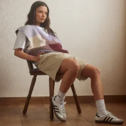 Leder Sneaker|Terrace Casual Sneaker*Adidas Samba OG Cloud White / Core Black / Clear Granite