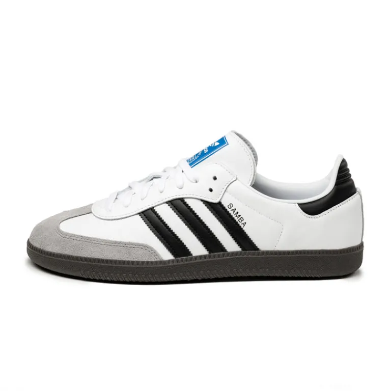 Leder Sneaker|Terrace Casual Sneaker*Adidas Samba OG Cloud White / Core Black / Clear Granite