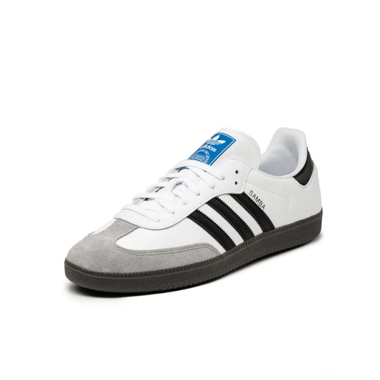 Leder Sneaker|Terrace Casual Sneaker*Adidas Samba OG Cloud White / Core Black / Clear Granite