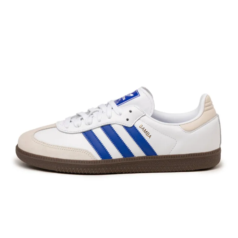 Leder Sneaker|Terrace Casual Sneaker*Adidas Samba OG Footwear White / Lucid Blue / Gum 5
