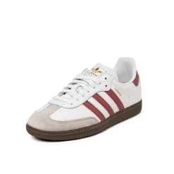 Leder Sneaker|Terrace Casual Sneaker*Adidas Samba OG Cloud White / Preloved Ruby / Clear Granite