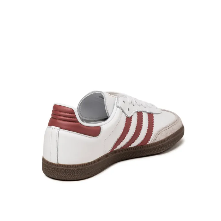 Leder Sneaker|Terrace Casual Sneaker*Adidas Samba OG Cloud White / Preloved Ruby / Clear Granite